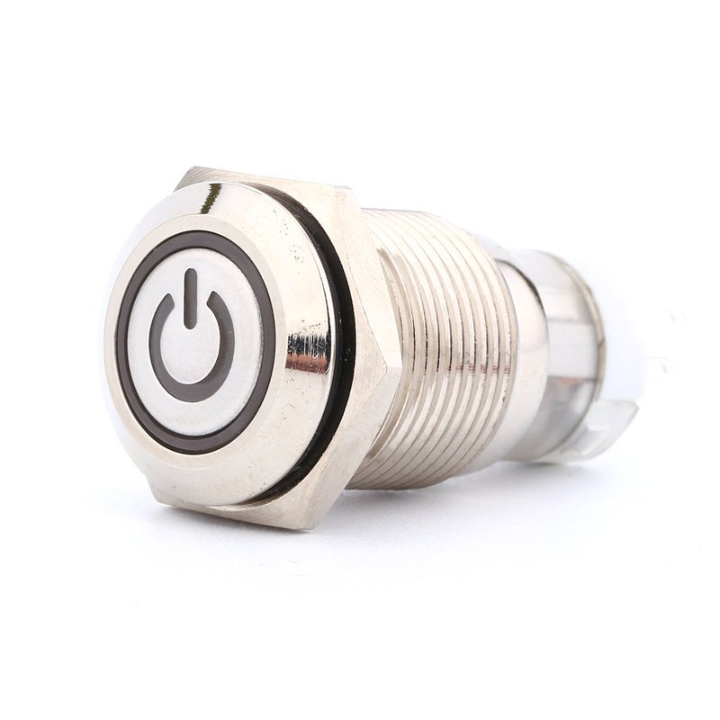 Metal 16mm Latching Push Power Button 12V 1NO 1NC For Car Accessories - Image 5